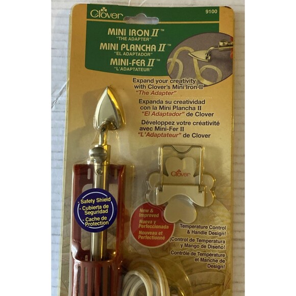 Clover Mini Iron II The Adapter 9100 Quilting Sewing Crafting Tool - Picture 3 of 6